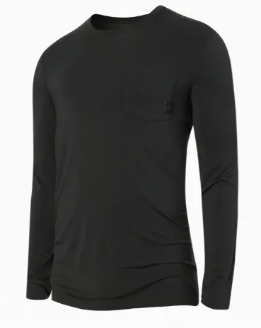 Saxx Sleepwalker LS Pocket Tee-Black