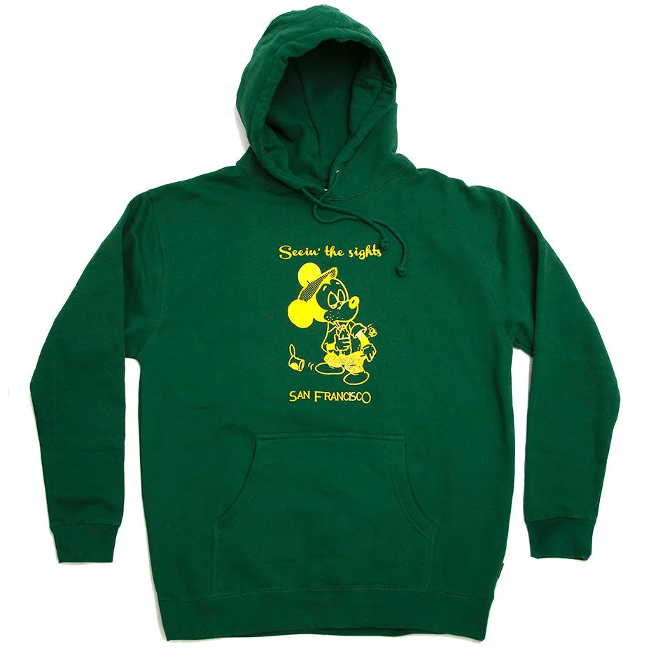 SEEIN THE SIGHTS HOODIE - GREEN/YELLOW