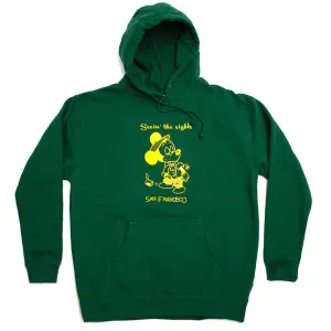 SEEIN THE SIGHTS HOODIE - GREEN/YELLOW
