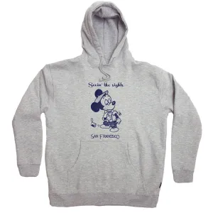 SEEIN THE SIGHTS HOODIE - GREY/NAVY