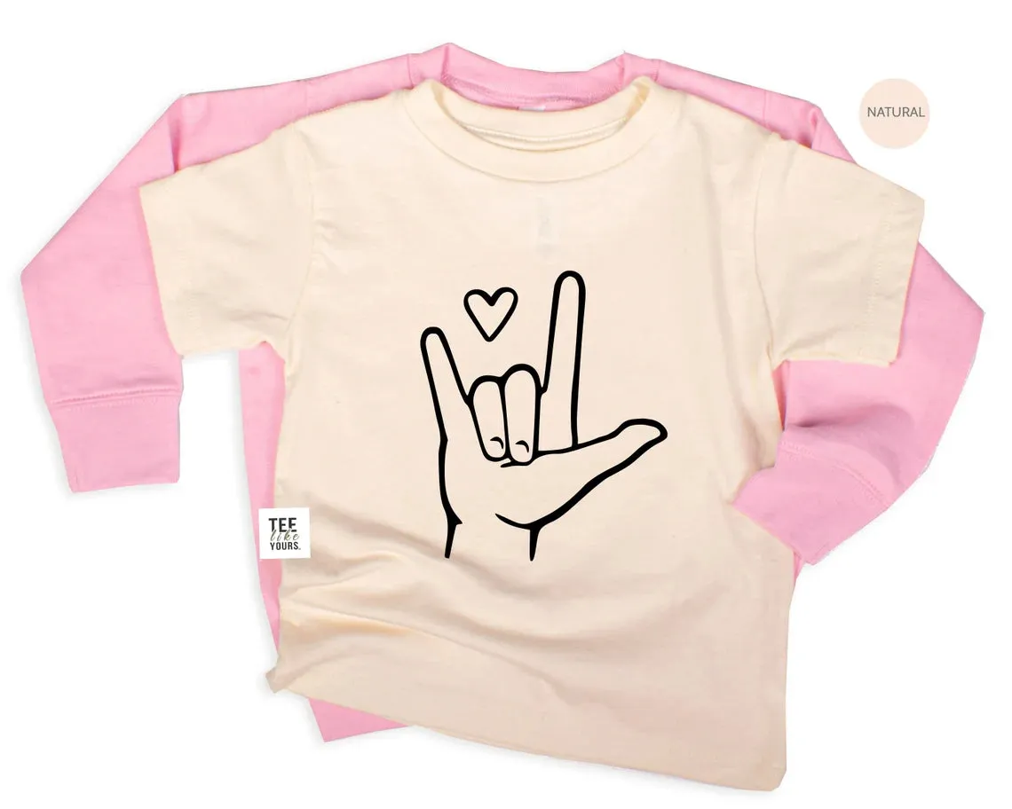 Sign Language - I love you. Mom & Baby matching outfits, Mommy and Me Shirts, Mother's Day Gift, New Mom Shirt, Mom's birthday gift
