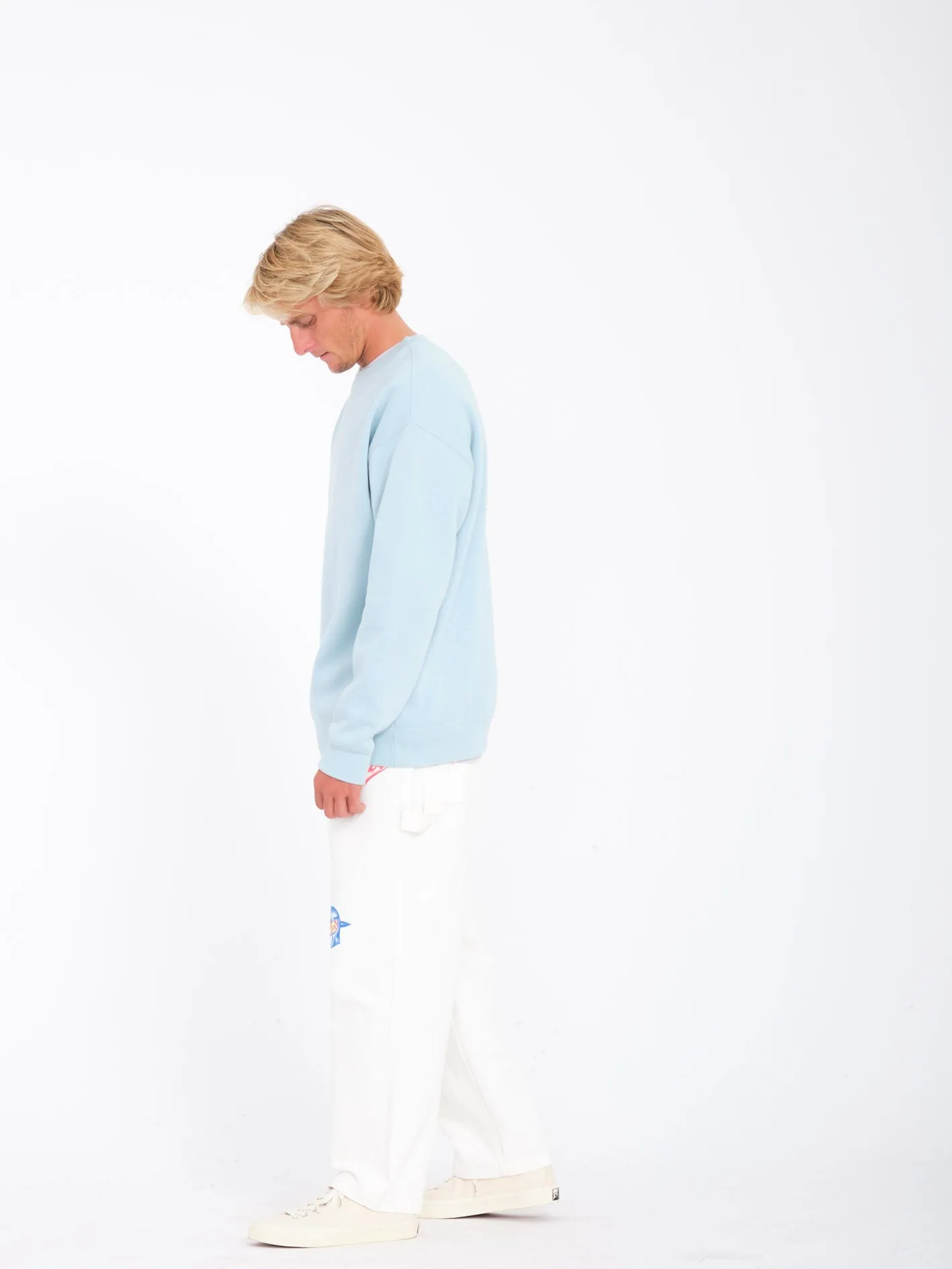 Single Stone Sweatshirt - MISTY BLUE