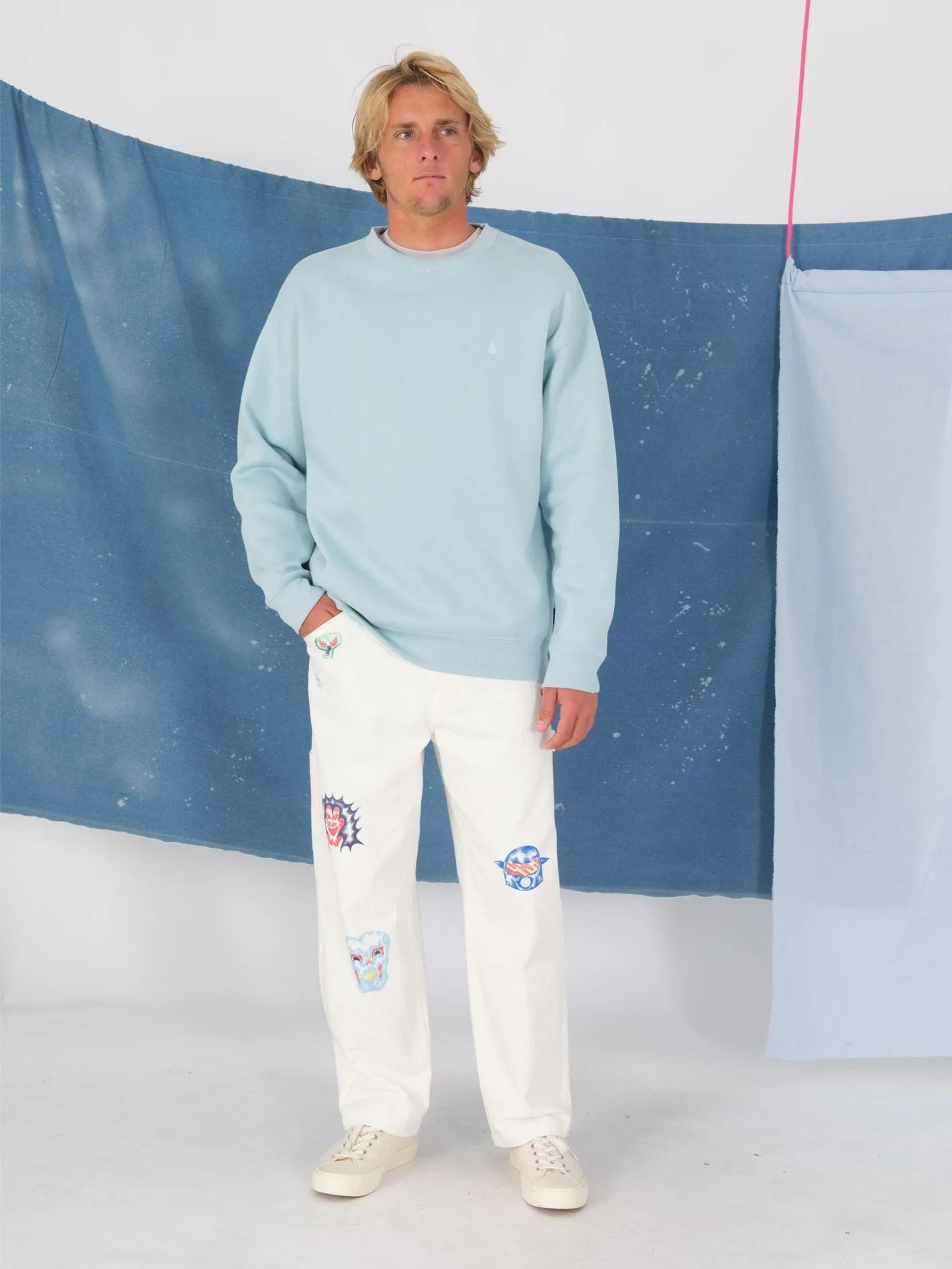 Single Stone Sweatshirt - MISTY BLUE