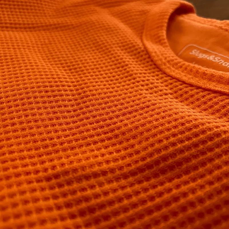 Slugs & Snails Adult Waffle Cotton Set - Sunrise Orange (Only 2 left! XL)