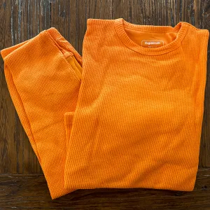 Slugs & Snails Adult Waffle Cotton Set - Sunrise Orange (Only 2 left! XL)