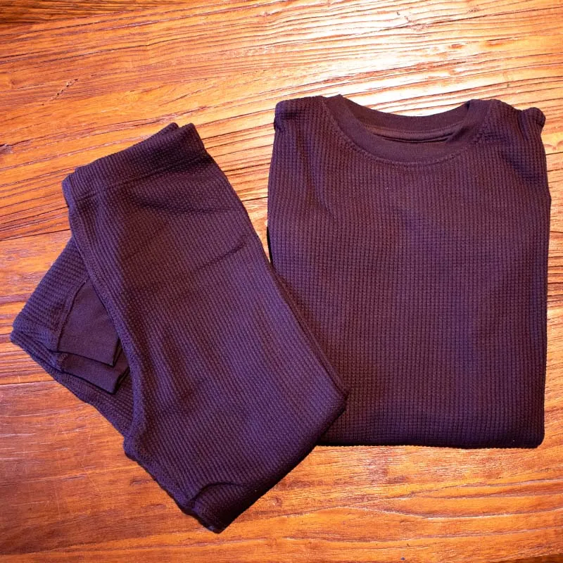 Slugs & Snails Charcoal Black Kids Waffle Cotton Set