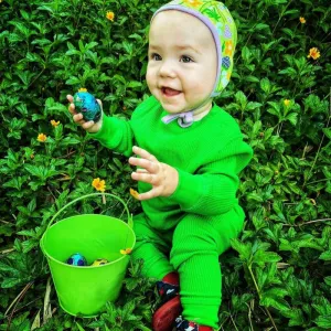 Slugs & Snails Emerald Green Kids Waffle Cotton Set