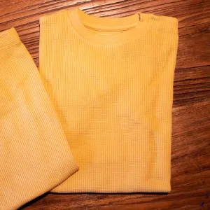 Slugs & Snails Mustard Yellow Kids Waffle Cotton Set