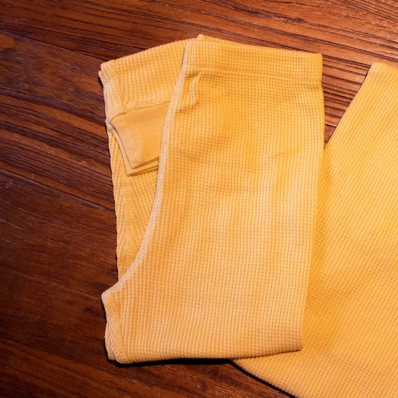 Slugs & Snails Mustard Yellow Kids Waffle Cotton Set