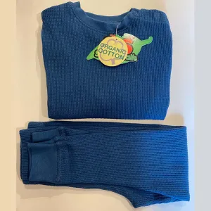 Slugs & Snails Night Sky Blue Kids Waffle Cotton Set
