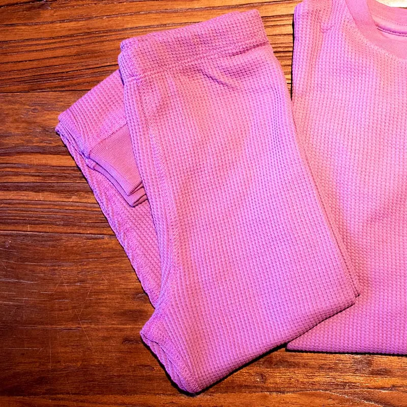 Slugs & Snails Plum Jam Purple Kids Waffle Cotton Set