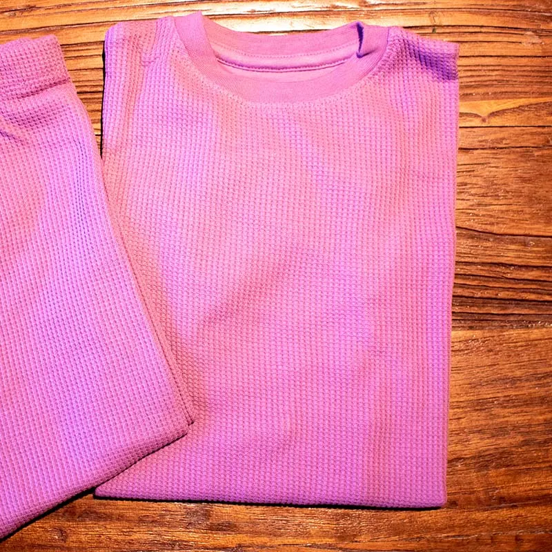 Slugs & Snails Plum Jam Purple Kids Waffle Cotton Set