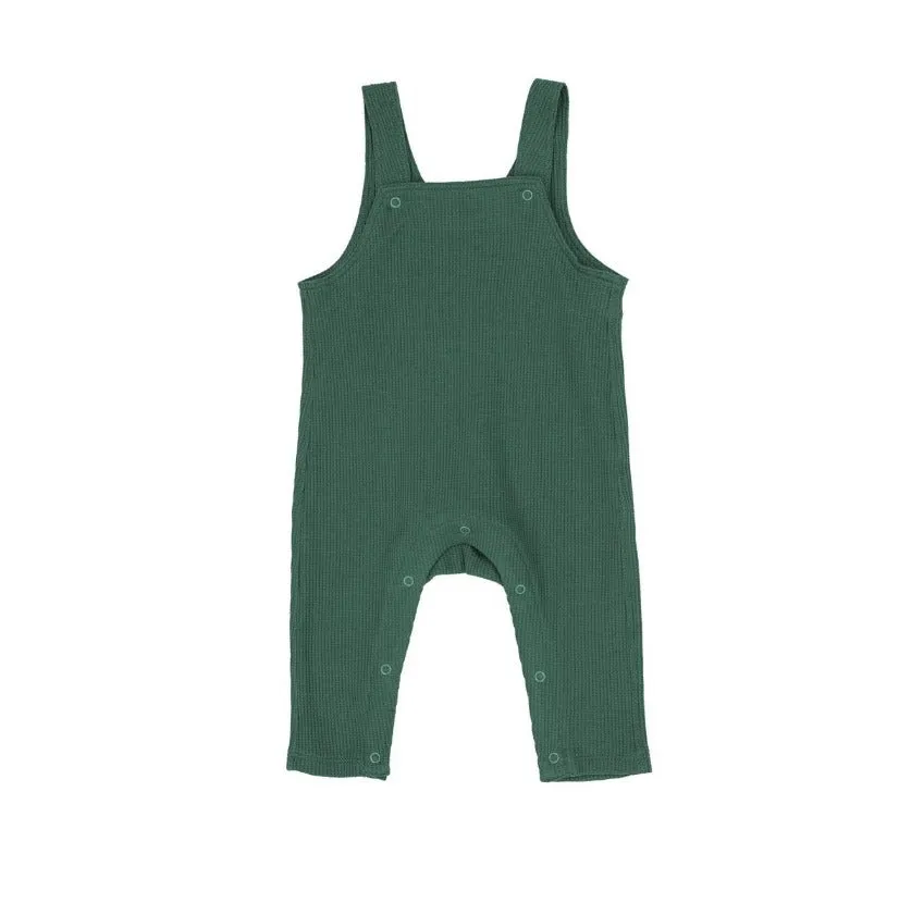 Smoke Pine Waffle Overalls