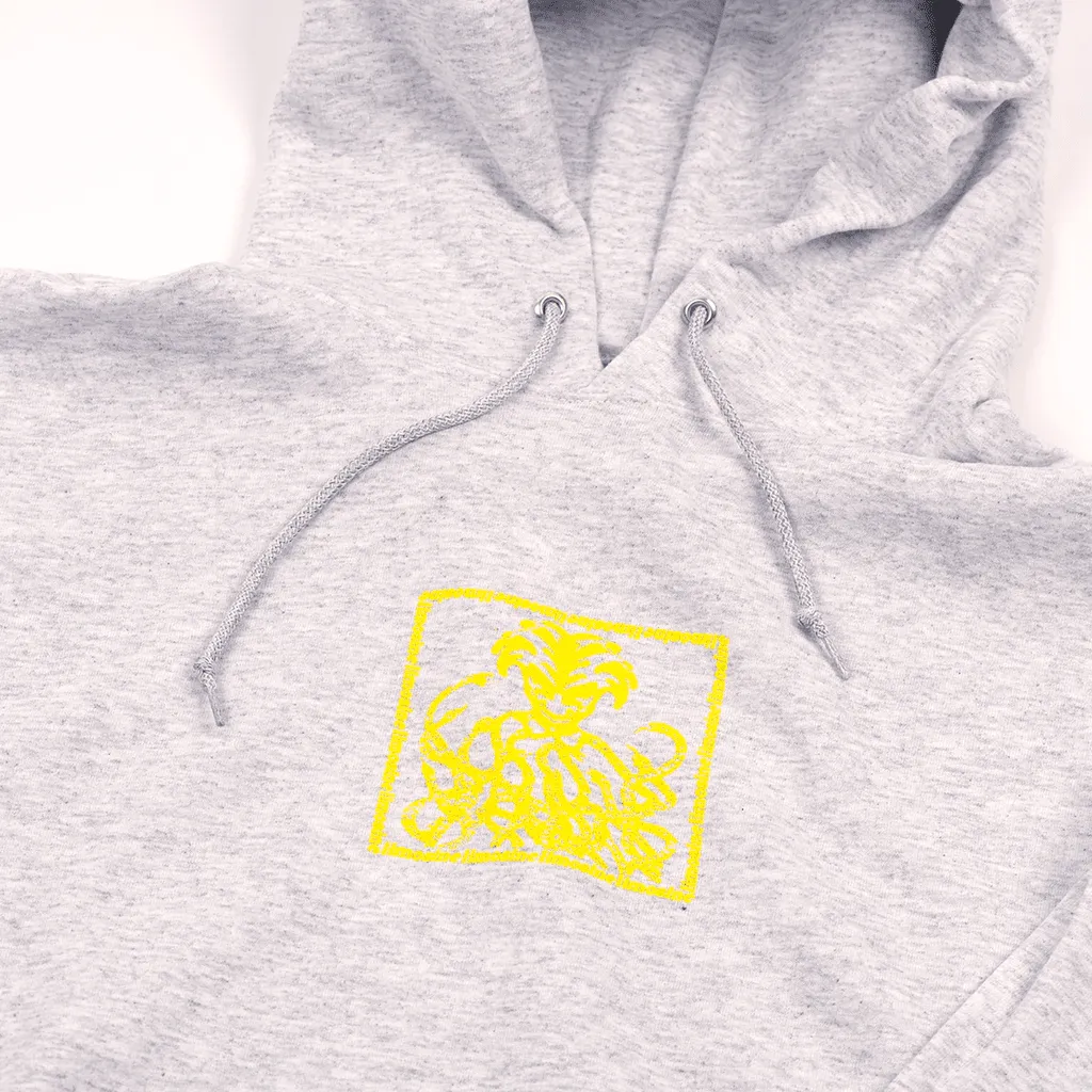 Snake pit hoodie - Ash heather / Neon