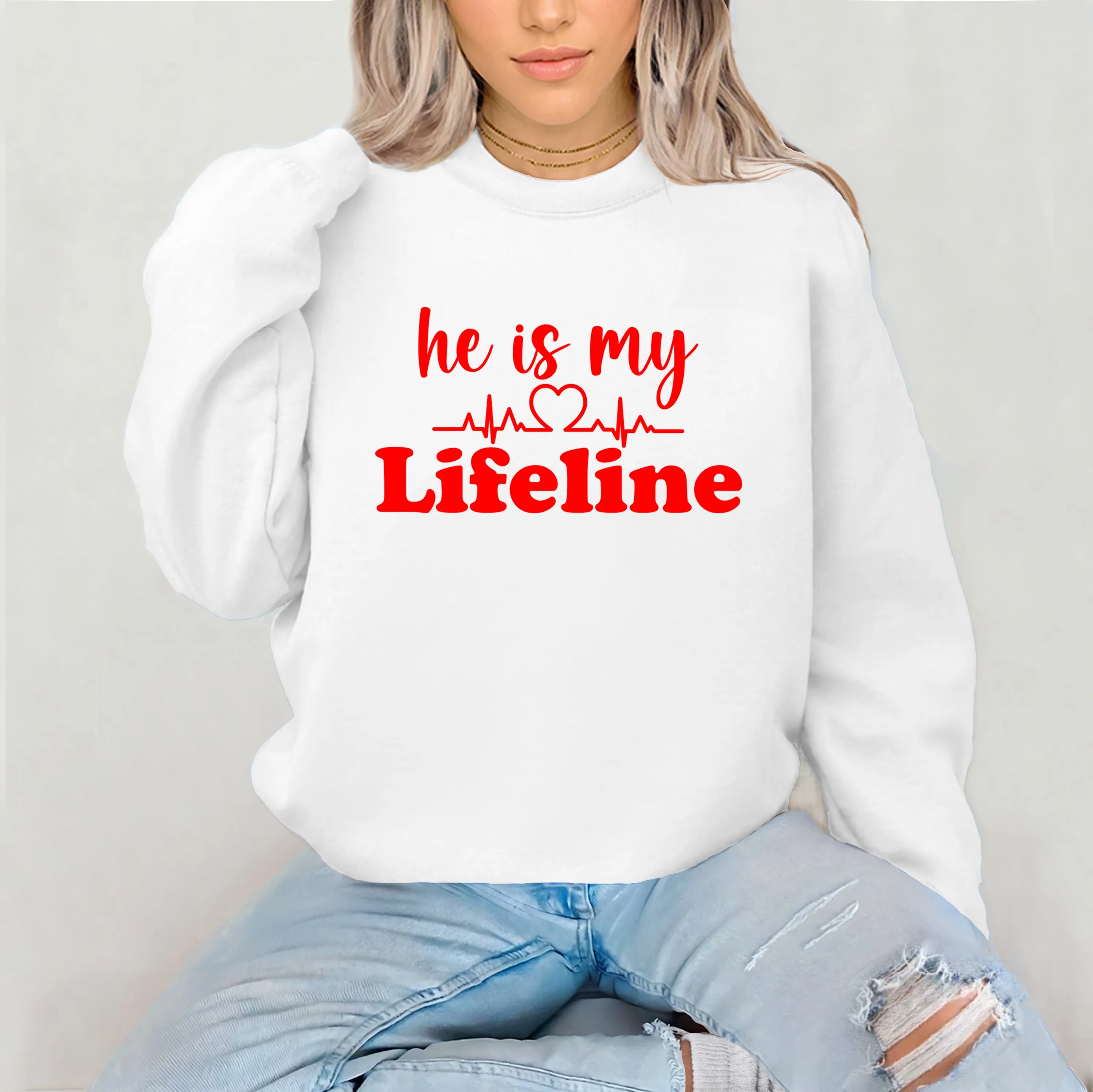 Soulmate Sweatshirt, Lifeline Sweatshirt, Valentine Sweatshirt, Valentines Gift, Couple Gifts, Matching Sweatshirt, Groom Bride Sweatshirt
