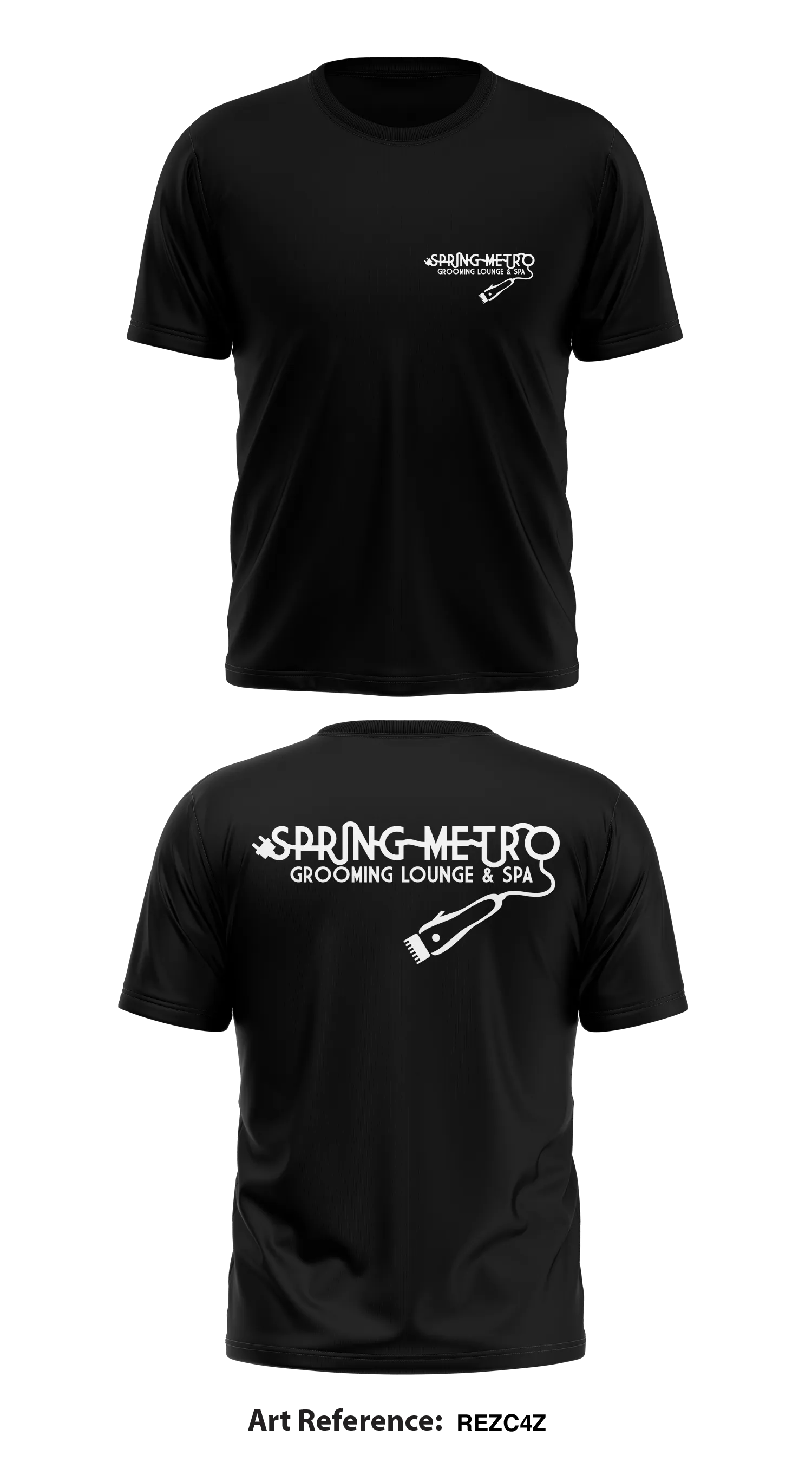 Spring Metro Grooming Lounge & Spa Core Men's SS Performance Tee - REZC4Z