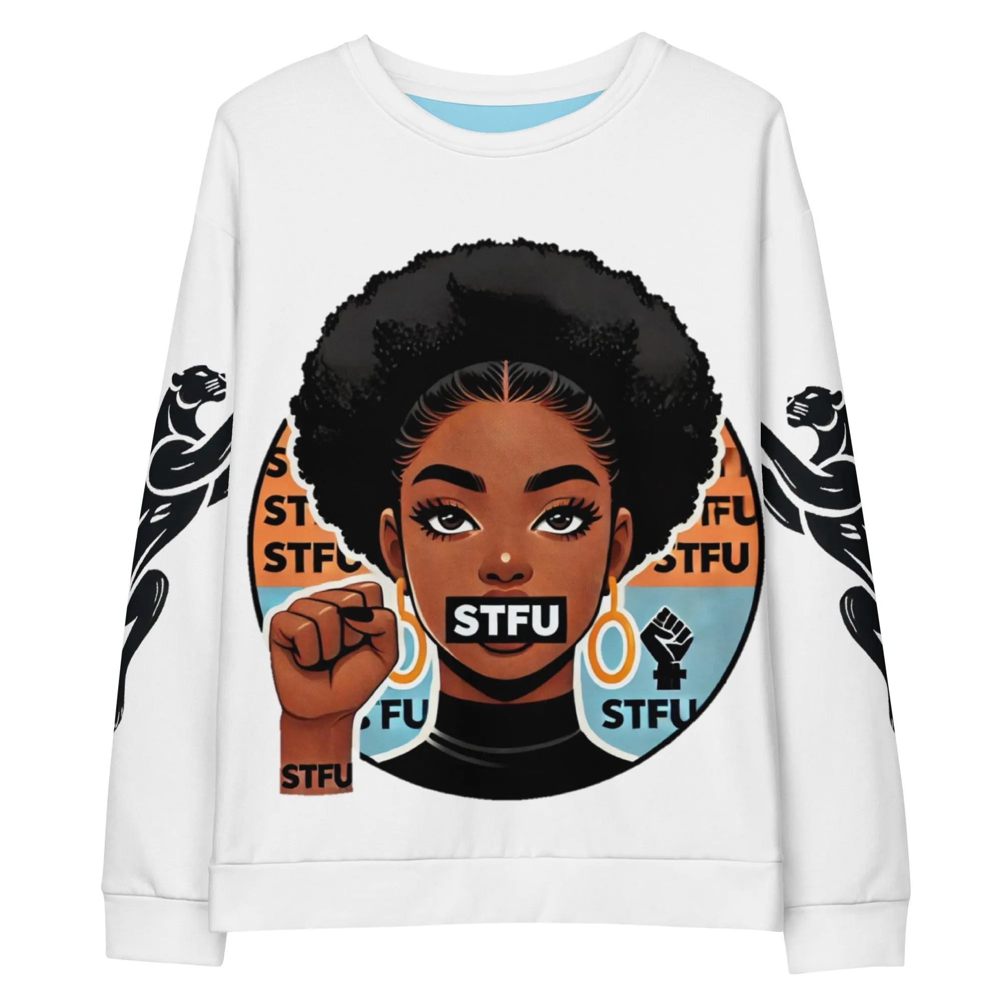STFU Power Fist Unisex Sweatshirt - Panthers - Female