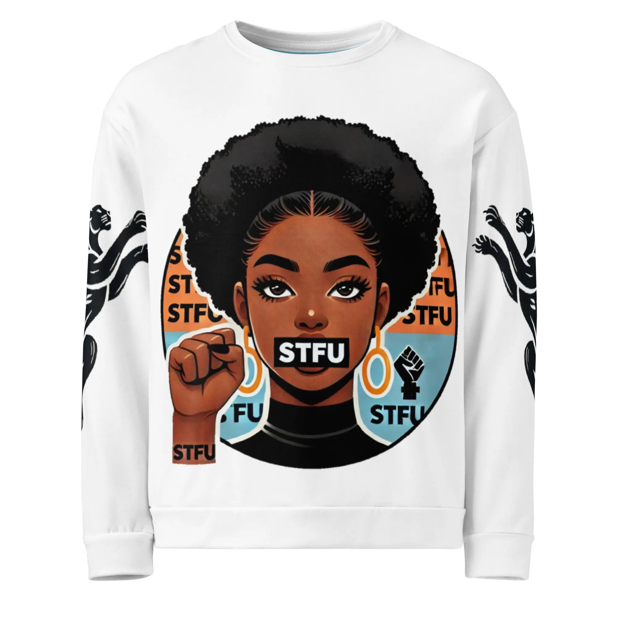 STFU Power Fist Unisex Sweatshirt - Panthers - Female