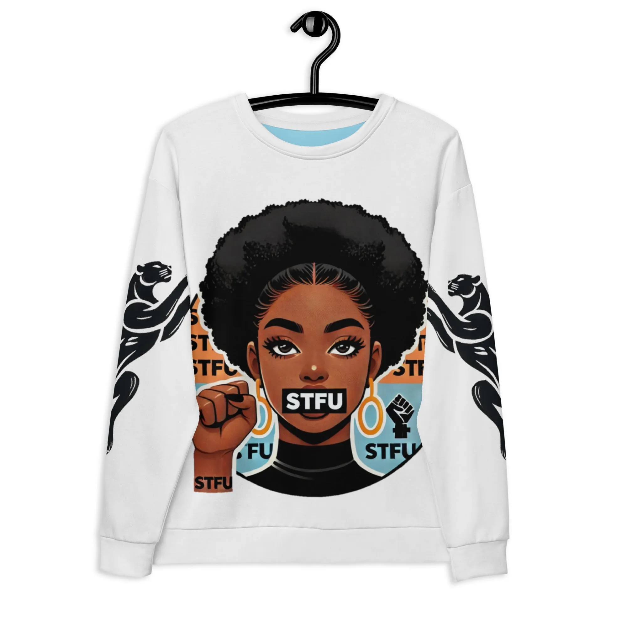 STFU Power Fist Unisex Sweatshirt - Panthers - Female