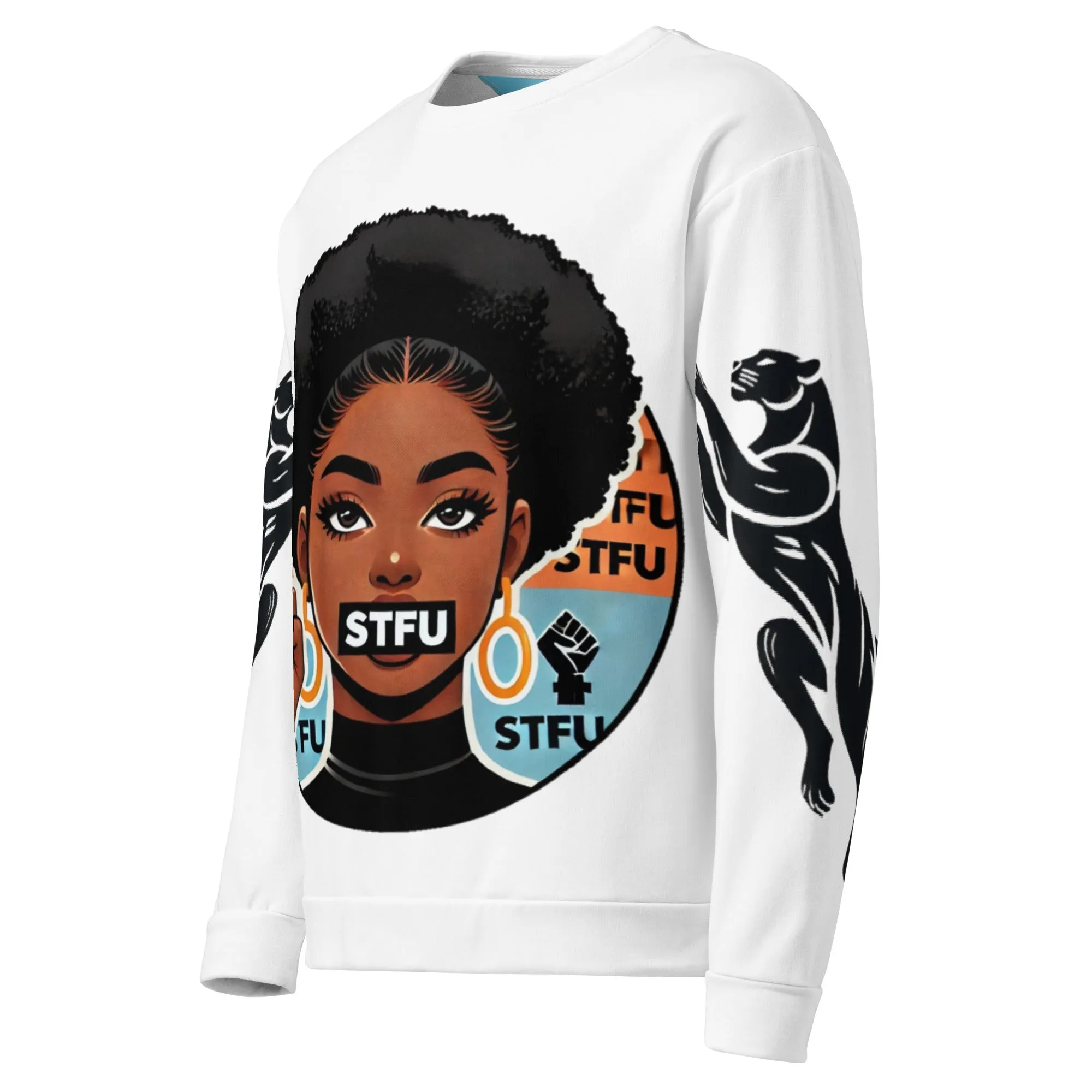STFU Power Fist Unisex Sweatshirt - Panthers - Female