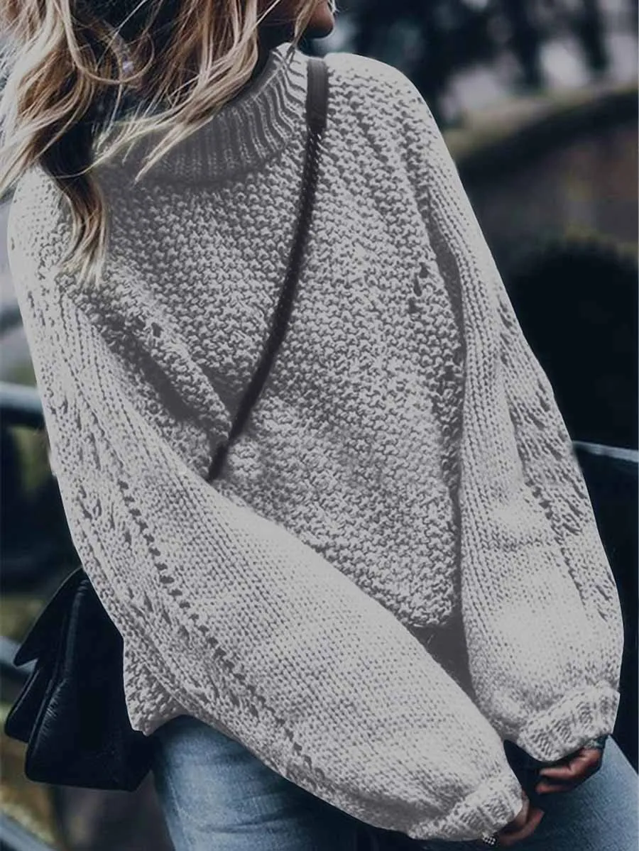 Stunncal Round Neck Hollow Sweater(7 colors)