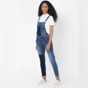 Super dry denim overalls XS