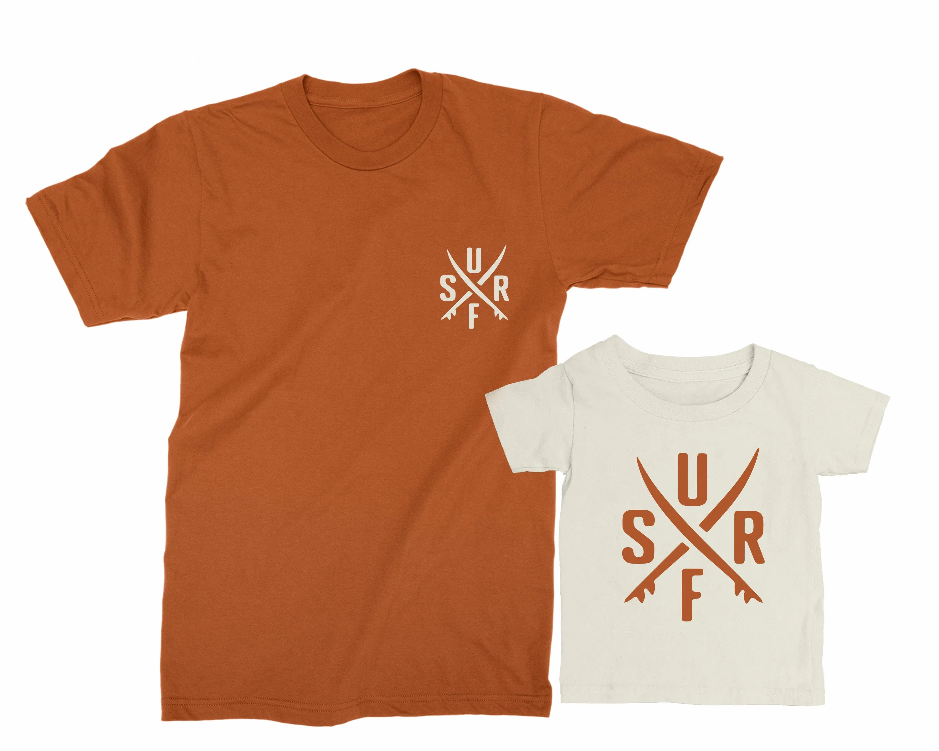 Surf - Dad & Baby matching t-shirts. Gift for Dad. Father Son and Daughter gift. Dad's Birthday Gift. New dad gift. Father's Day gift.