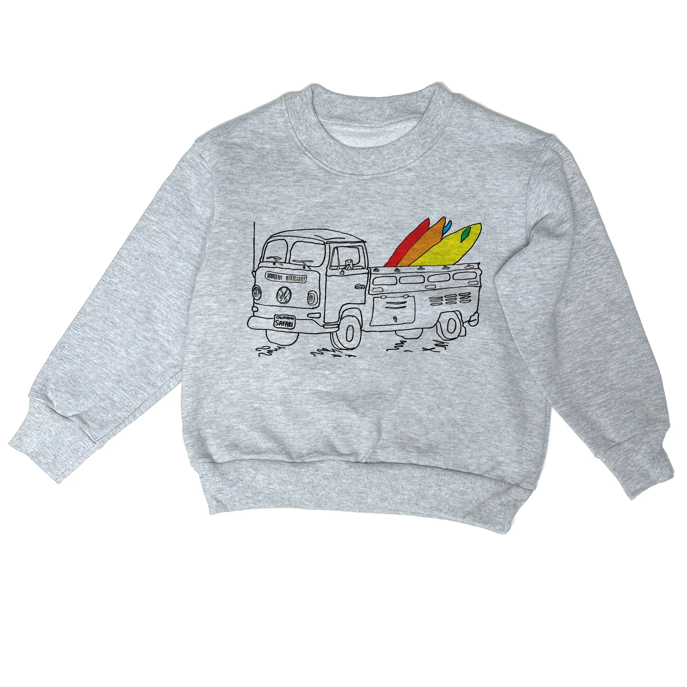 Surf Safari - Heavy Fleece sweatshirt grey