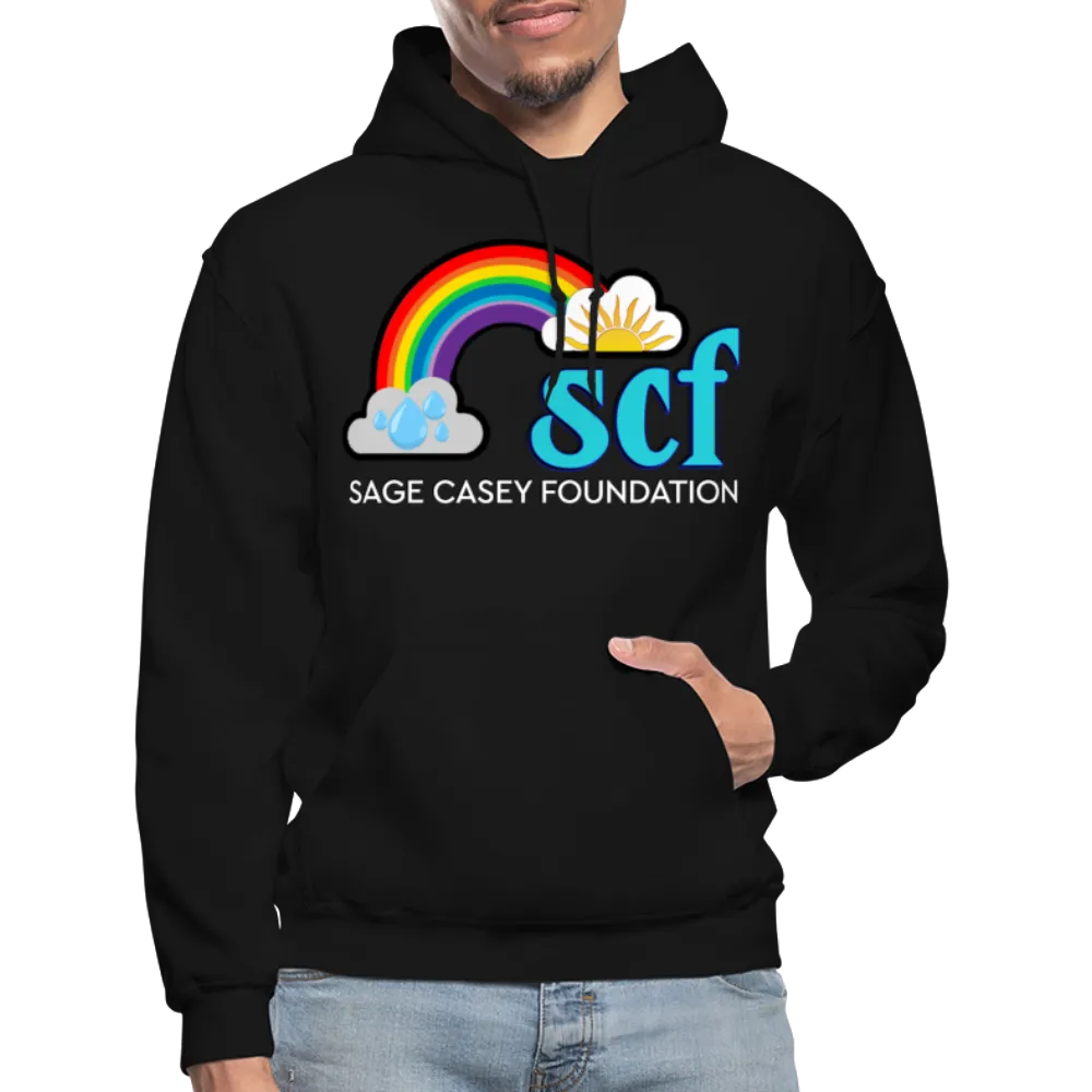 *SWEARY* Unisex Adult Pullover Hoodie – Heart (WordCloud)/SCF Classic Logo
