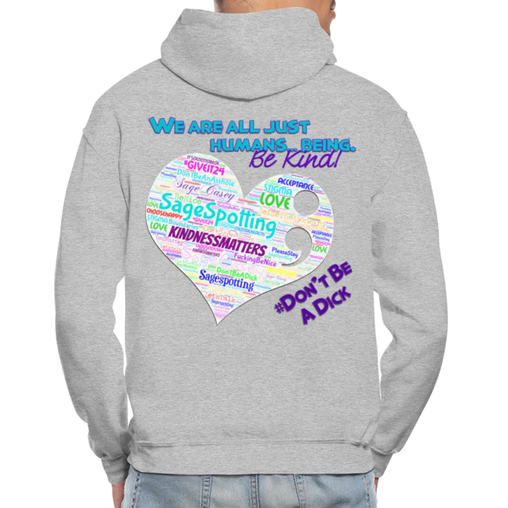 *SWEARY* Unisex Adult Pullover Hoodie – Heart (WordCloud)/SCF Classic Logo