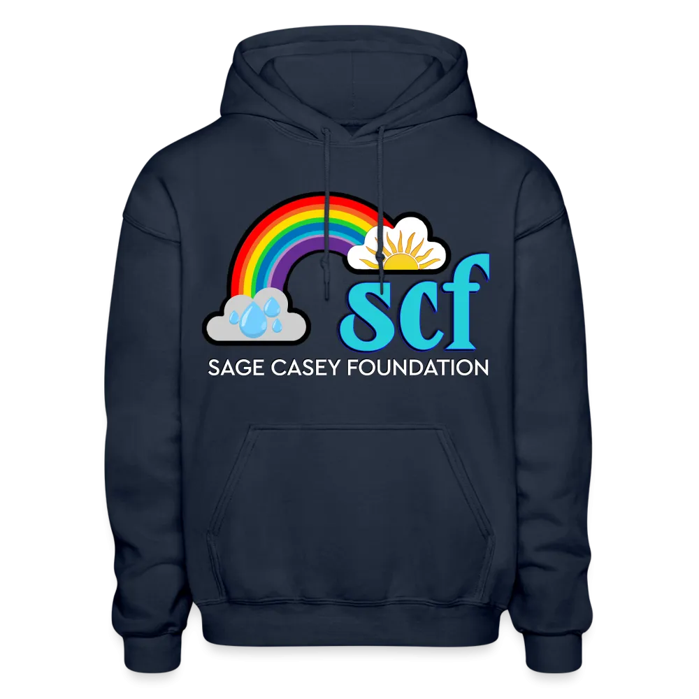 *SWEARY* Unisex Adult Pullover Hoodie – Heart (WordCloud)/SCF Classic Logo
