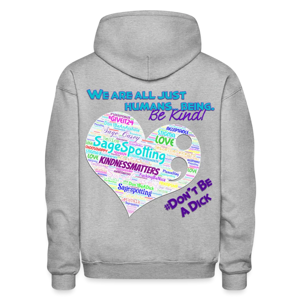 *SWEARY* Unisex Adult Pullover Hoodie – Heart (WordCloud)/SCF Classic Logo