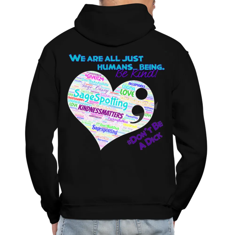 *SWEARY* Unisex Adult Pullover Hoodie – Heart (WordCloud)/SCF Classic Logo