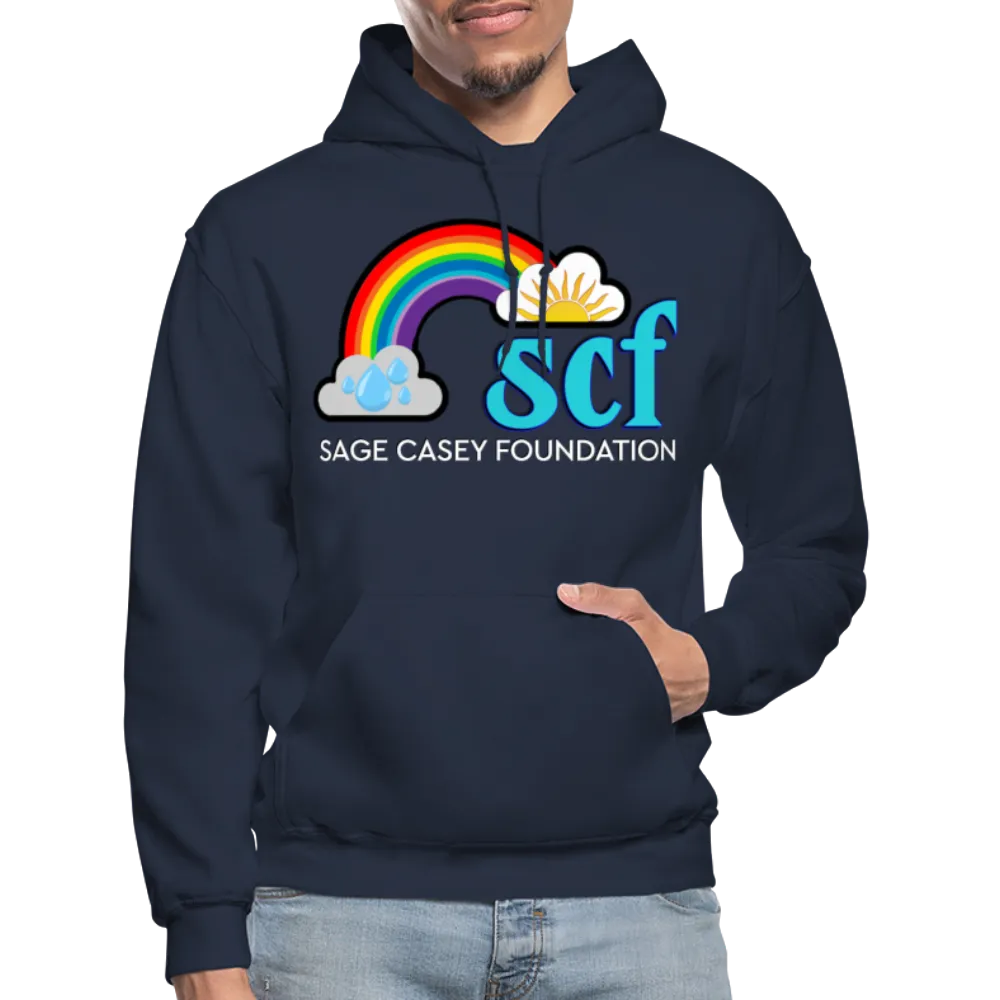 *SWEARY* Unisex Adult Pullover Hoodie – Heart (WordCloud)/SCF Classic Logo