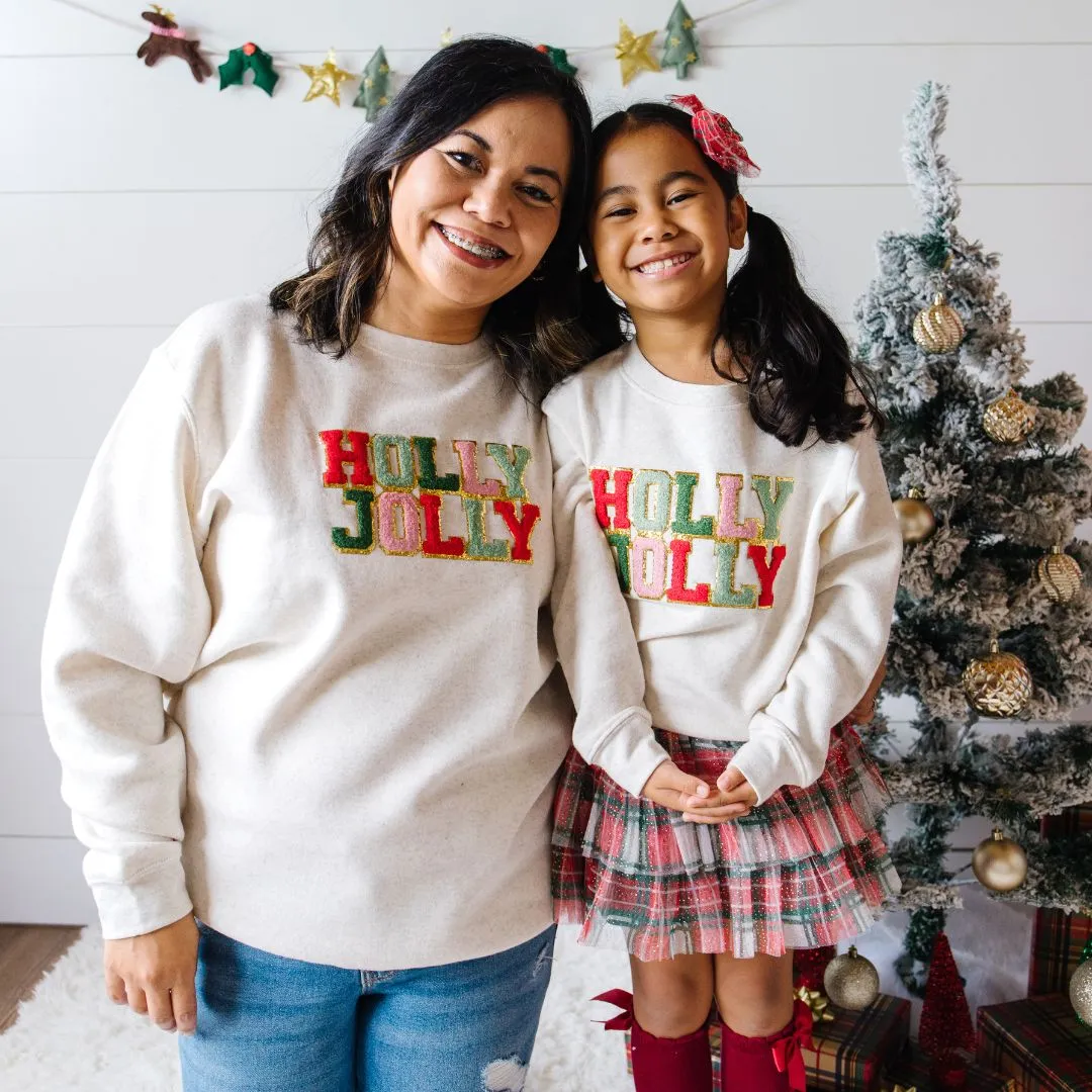 Sweet Wink Holly Jolly Patch Kids Sweatshirt