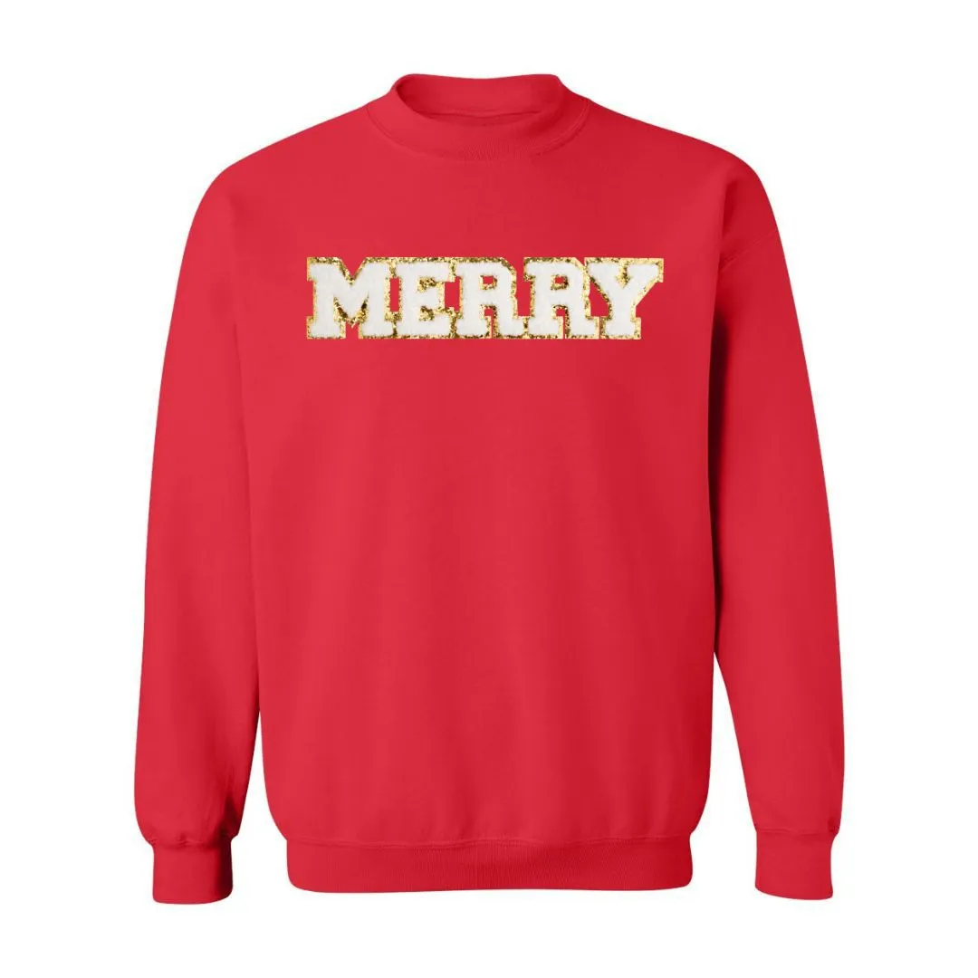 Sweet Wink Merry Patch Adult Sweatshirt