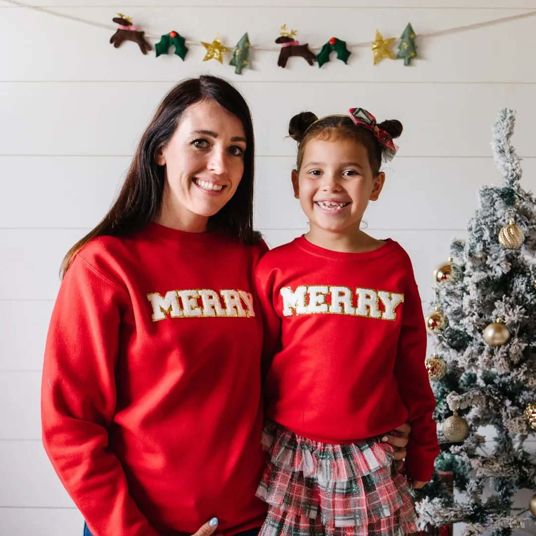 Sweet Wink Merry Patch Adult Sweatshirt