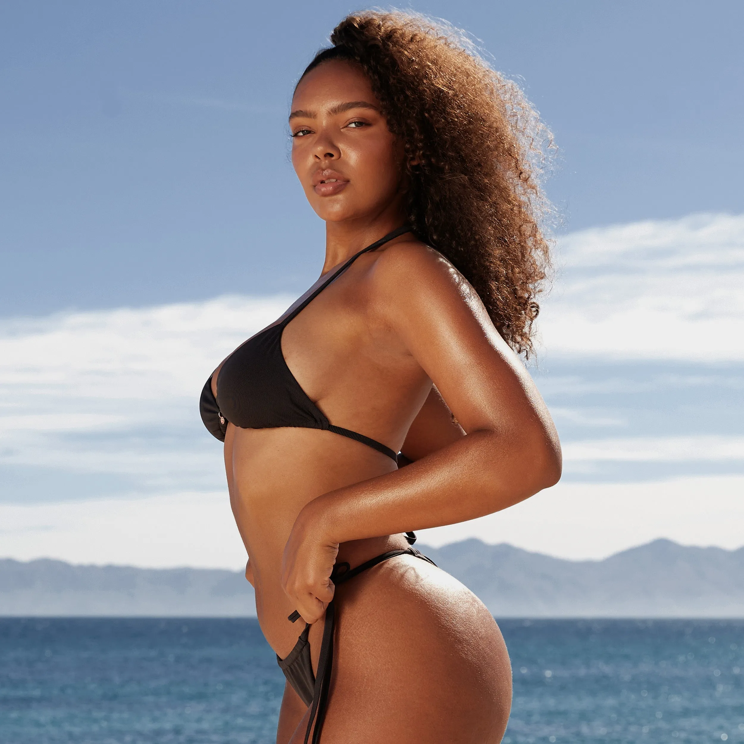 Tan Luxe Haut de Bikini - Noir