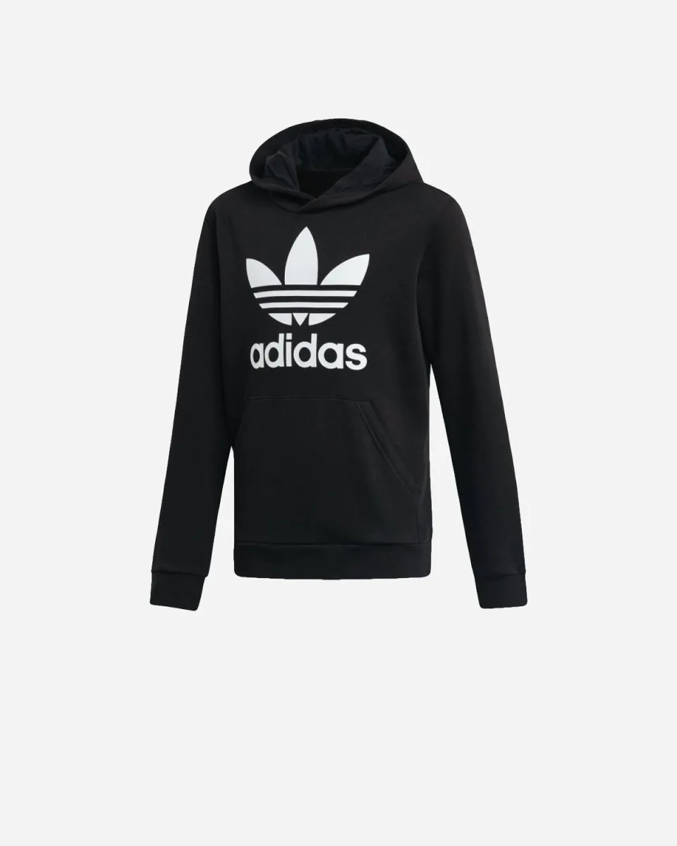 Teens Trefoil Hoodie - Black/White