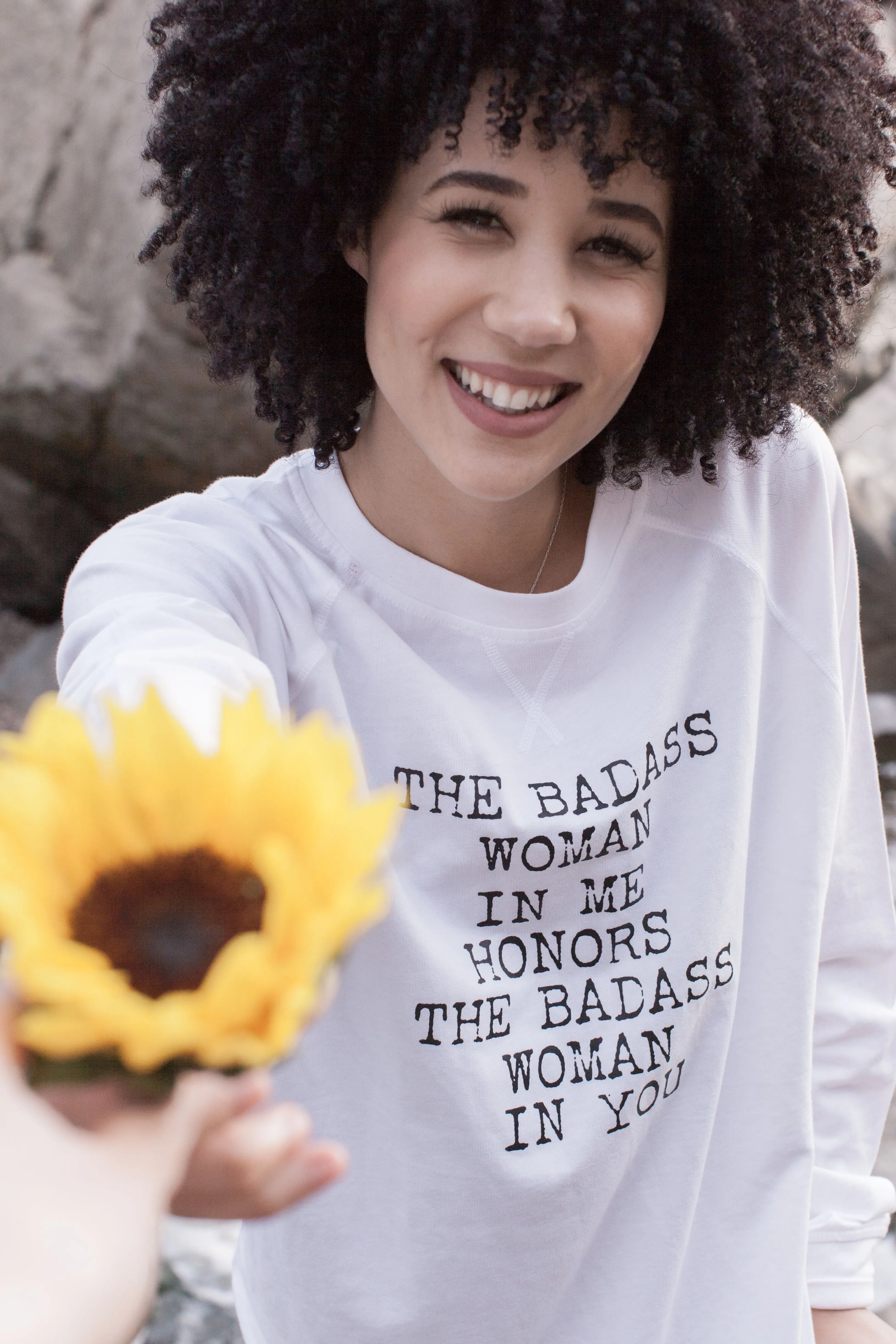 The Badass Woman In Me Honors The Badass Woman In You - Sweatshirts