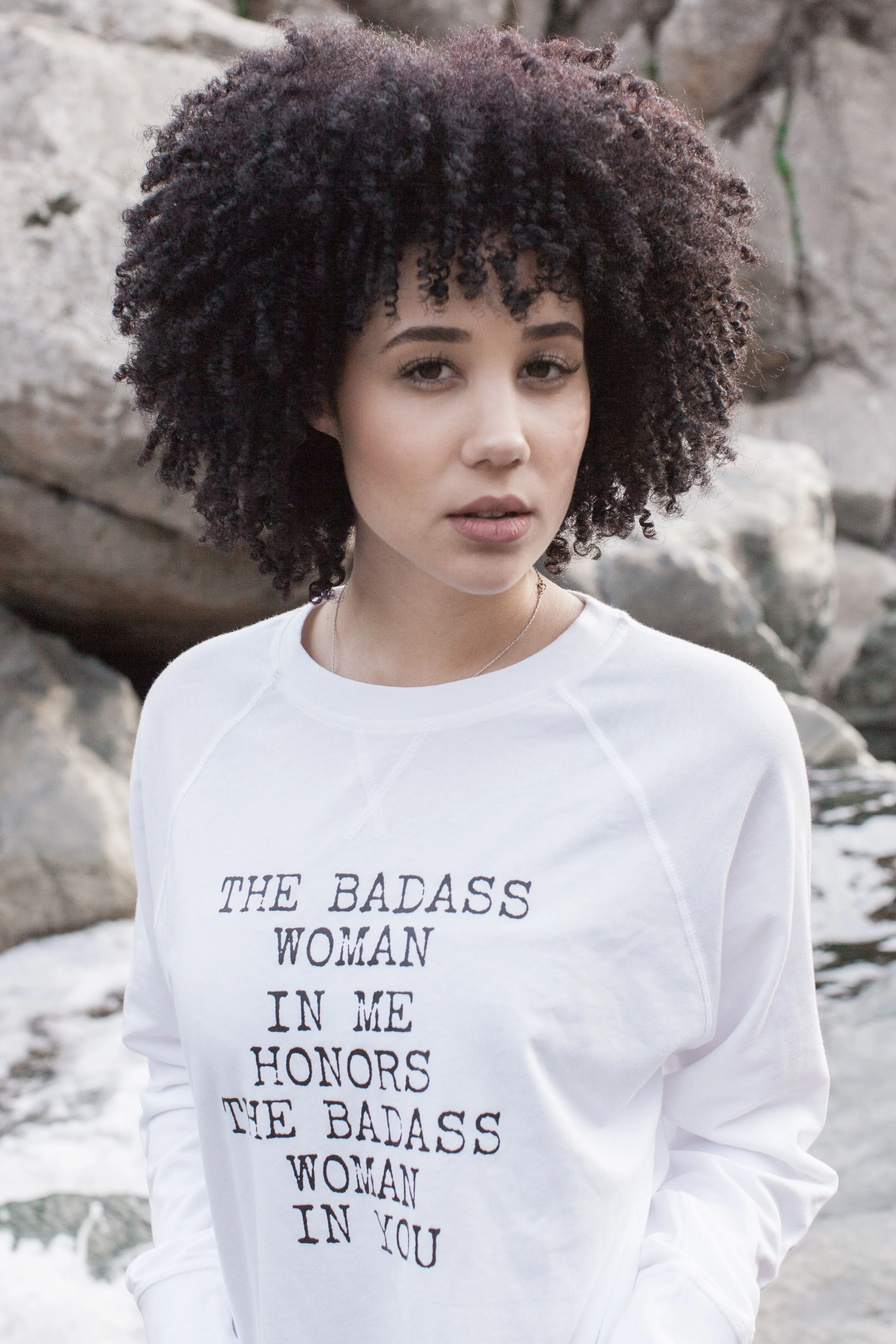 The Badass Woman In Me Honors The Badass Woman In You - Sweatshirts