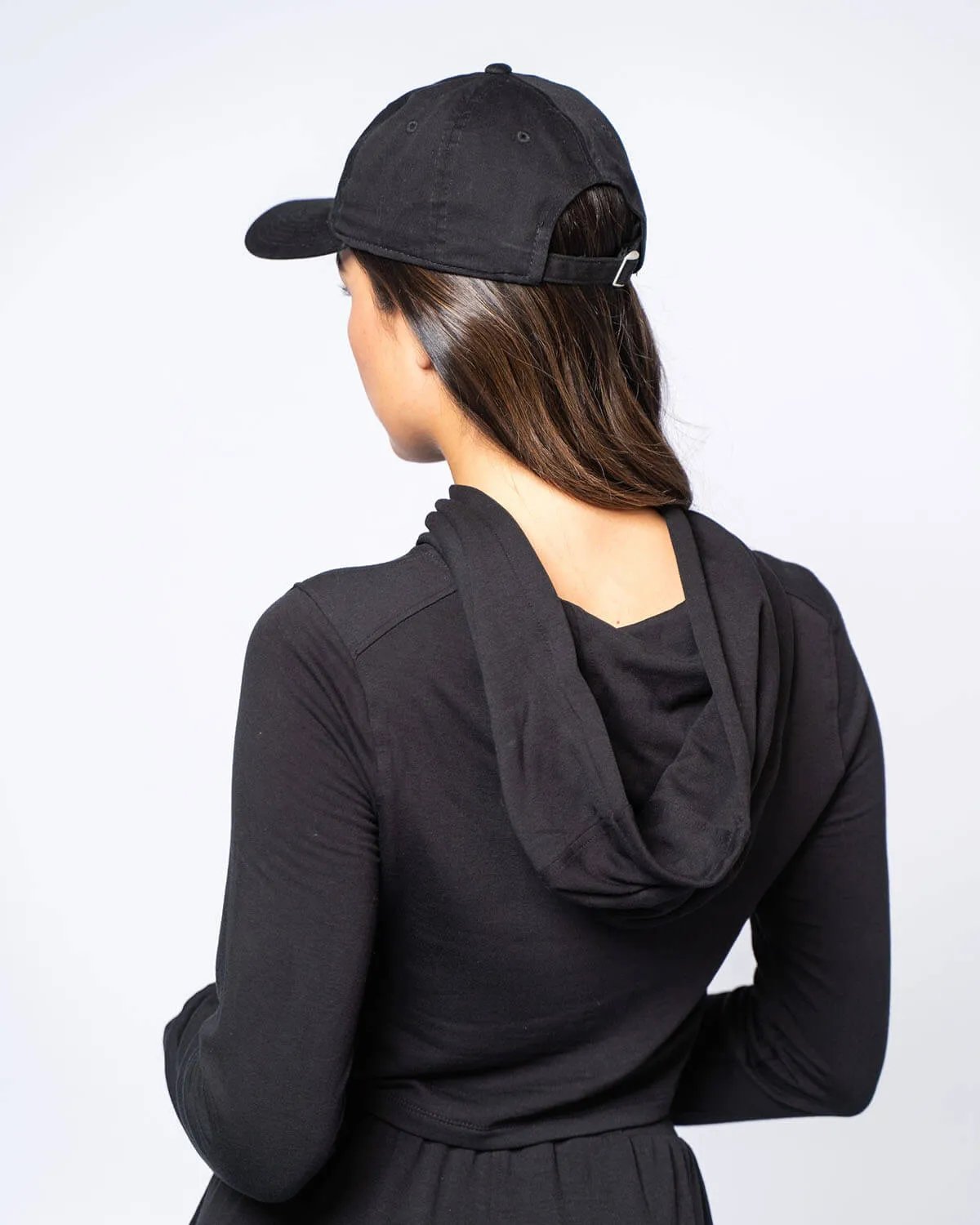 The Cozy Semi Cropped Hoodie | Black