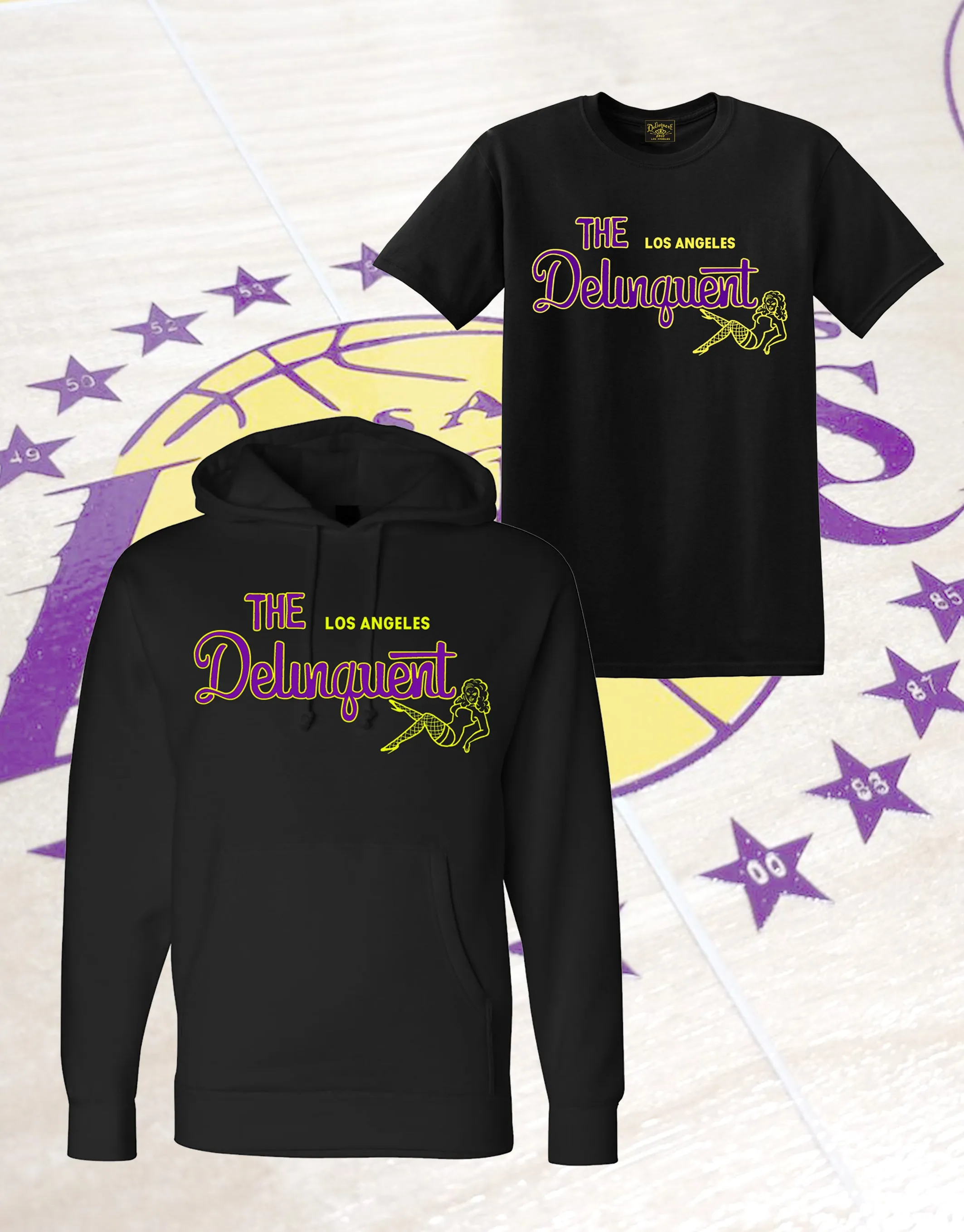 The Delinquent LA Hoodie in Black