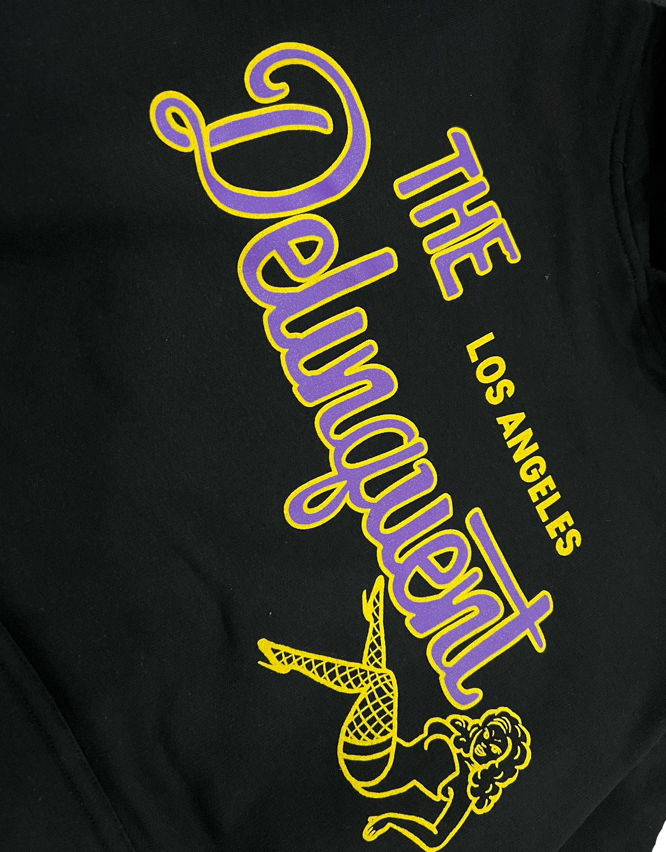 The Delinquent LA Hoodie in Black
