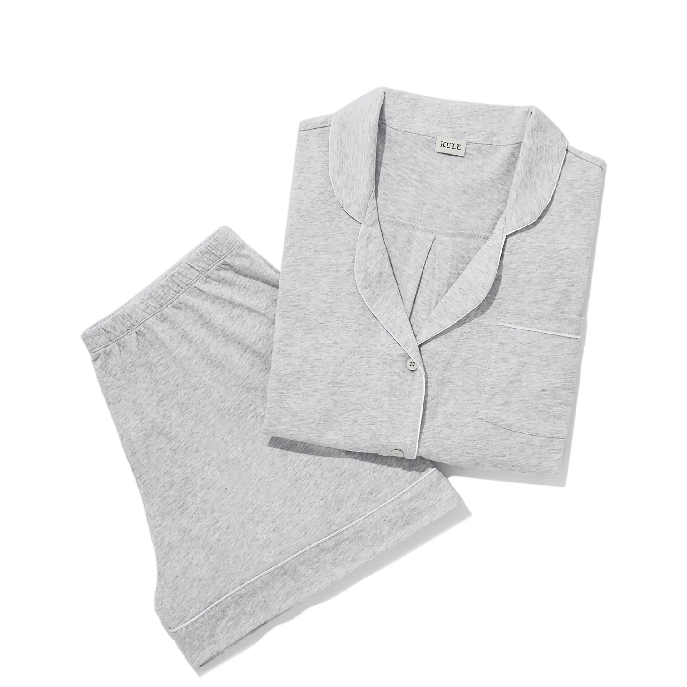 The Short PJ Set - Heather Grey