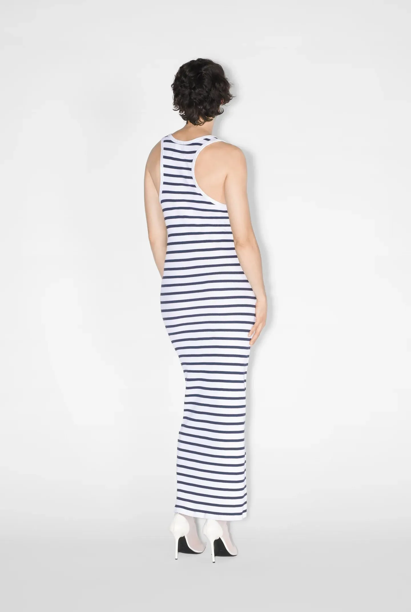 The White Strapped Marinière Dress
