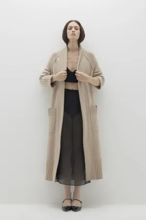 TILYN LONGLINE CASHMERE CARDIGAN