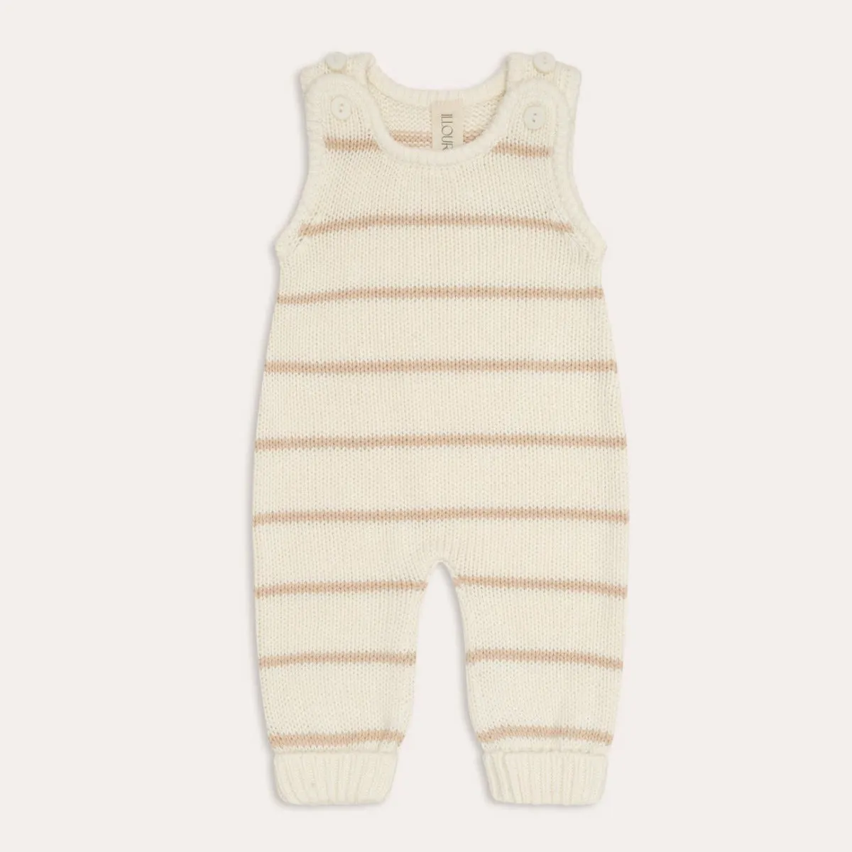 Tully Singlet Romper - Sand Stripe