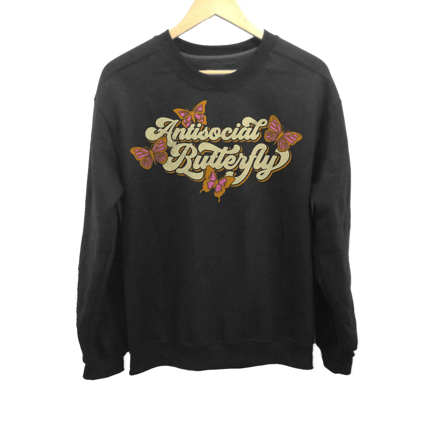 Unisex Antisocial Butterfly Sweatshirt