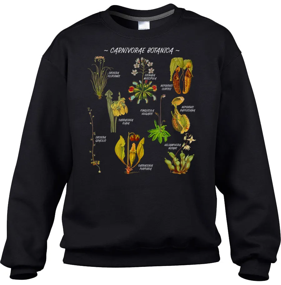 Unisex Carnivorae Botanica Carnivorous Plants Botanical Chart Sweatshirt